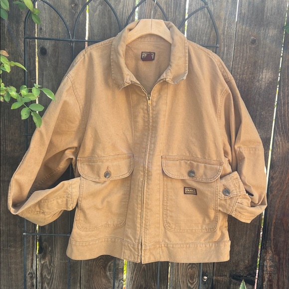 Dickies Other - DICKIES DUCK DENIM MEN'S ZIPPER 2 POCKET JACKET SIZE LARGE.
